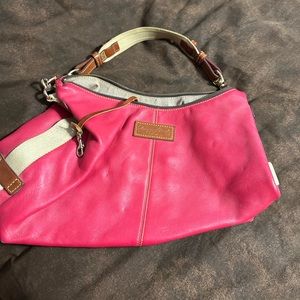 Dooney & Bourke vintage shoulder bag hot pink
